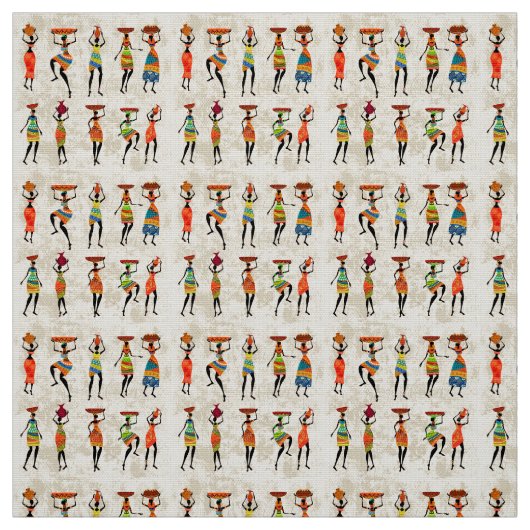 Tissu Design féminin africain (Échantillon)