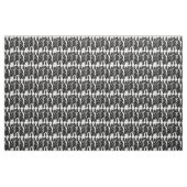 Tissu Design Feuille noir et blanc (Yard)