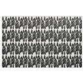 Tissu Design Feuille noir et blanc (Fat Quarter)