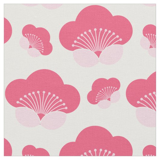 Tissu Design floral rose Déco (Fermer)