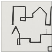 Tissu Design moderne peint Cityscape (Fermer)