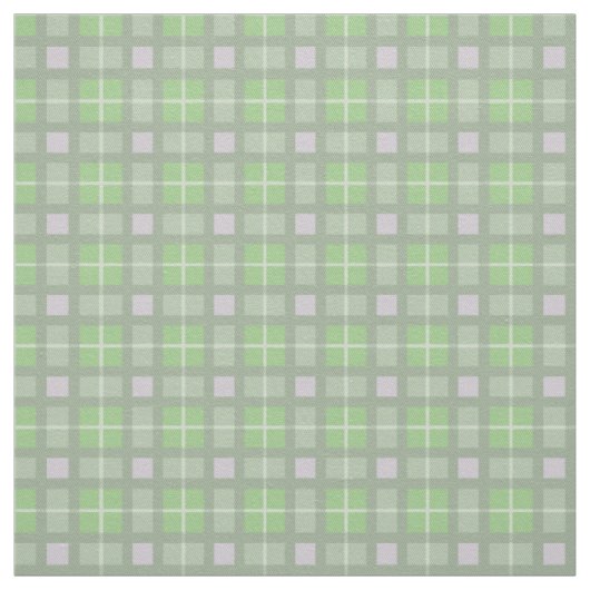 Tissu Design motif écossais vert et gris (Échantillon)