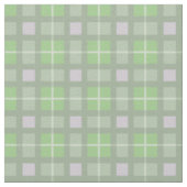 Tissu Design motif écossais vert et gris (Détail)
