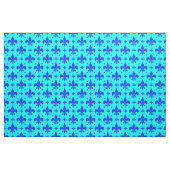 Tissu Design Motif Fleur de lis bleu (Fat Quarter)