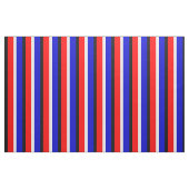 Tissu Design Motif Red Blue Stripes (Fat Quarter)