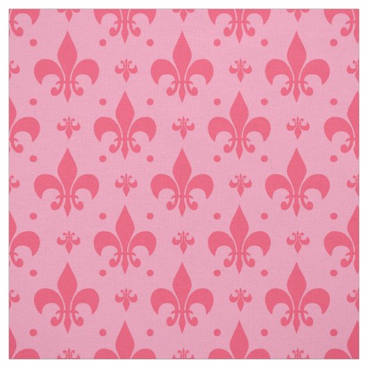 Tissu Design Motif rose Fleur de lis (Échantillon)
