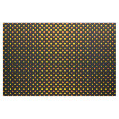 Tissu Design Orange Jaune Sur Points noirs (Yard)