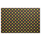 Tissu Design Orange Jaune Sur Points noirs (Fat Quarter)