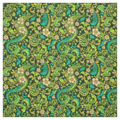 Tissu Design Paisley Vert (Échantillon)