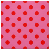 Tissu Design Pois rouge sur rose (Échantillon)