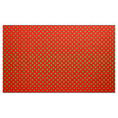 Tissu Design Pois vert Arrière - plan rouge (Yard)