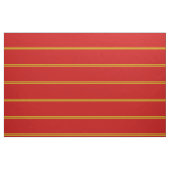 Tissu Design rouge vif, rayé d'or (Fat Quarter)