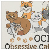 Tissu Désordre obsédant de chat d'OCD (Fermer)