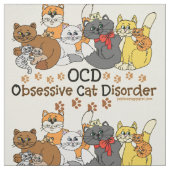 Tissu Désordre obsédant de chat d'OCD (Échantillon)