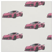 Tissu d'esquisse à main rose C8 Corvette (Échantillon)