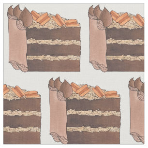 Tissu Dessert de cuisson de tranches de gâteau au chocol