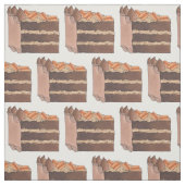 Tissu Dessert de cuisson de tranches de gâteau au chocol (Échantillon)