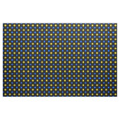 Tissu Dessin à points noirs bleus jaunes  (Yard)