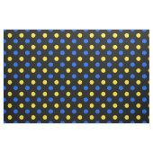 Tissu Dessin à points noirs bleus jaunes  (Fat Quarter)