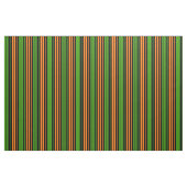 Tissu Dessin à rayures verticales orange vert noir (Yard)