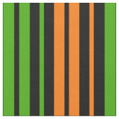 Tissu Dessin à rayures verticales orange vert noir (Fermer)