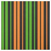 Tissu Dessin à rayures verticales orange vert noir (Échantillon)