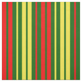 Tissu Dessin à rayures verticales vert jaune rouge (Échantillon)