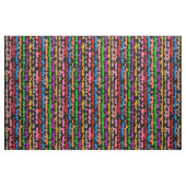 Tissu Dessin abstrait irrégulier coloré noir (Fat Quarter)