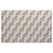 Tissu dessin animé Basset Hound (Fat Quarter)