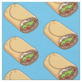 Tissu dessin animé de Burrito (Fermer)