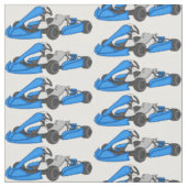 Tissu dessin animé de Kart racing (Fermer)