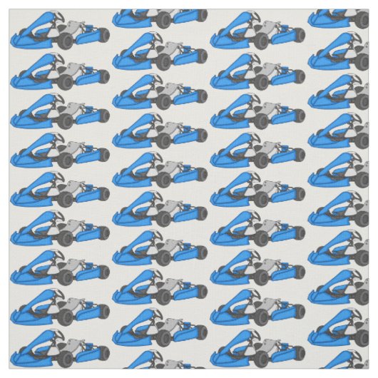 Tissu dessin animé de Kart racing (Échantillon)