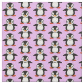 Tissu dessin animé petit pingouin (Échantillon)