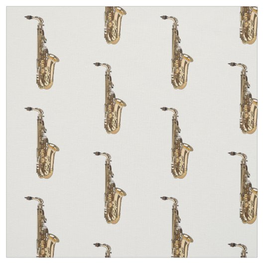 Tissu dessin animé saxophone (Échantillon)