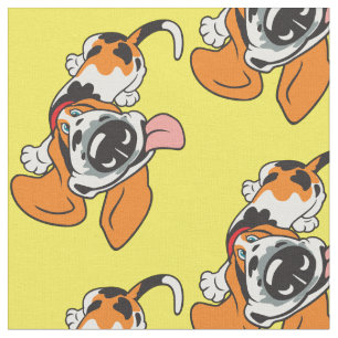 Tissu dessin Basset Hound Fabric