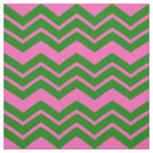 Tissu Dessin chevron zigzag vert rose (Échantillon)