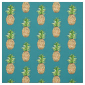 Tissu dessin d'ananas aquarelle (Échantillon)