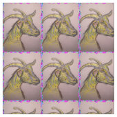 Tissu dessin de chèvre (Échantillon)