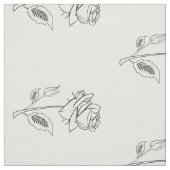 Tissu Dessin de fleurs roses (Échantillon)