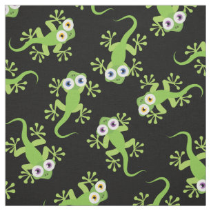 Tissu Dessin de Gecko pour enfants de Cube Lizards