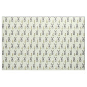 Tissu Dessin de Pâques lapin et poulet (Yard)