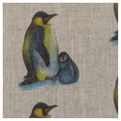 Tissu Dessin de pingouins (Fermer)