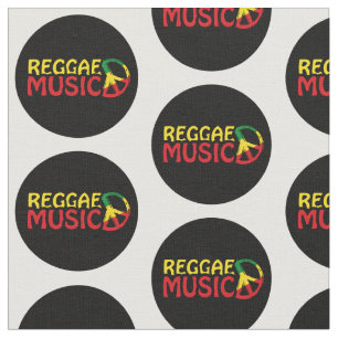 Tissu dessin de reggae avec symbole de paix