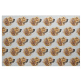 Tissu Dessin de visage de golden retriever dans le (Fat Quarter)
