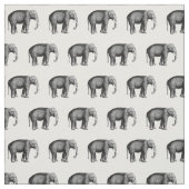 Tissu Dessin d'éléphant vintage (Échantillon)