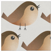 Tissu Dessin d'Oiseau de Bruant (Détail)
