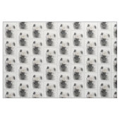 Tissu Dessin Keeshony de chiot - Belle pièce originale d (Fat Quarter)