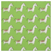 Tissu Dessins animés de lama mignons (Échantillon)