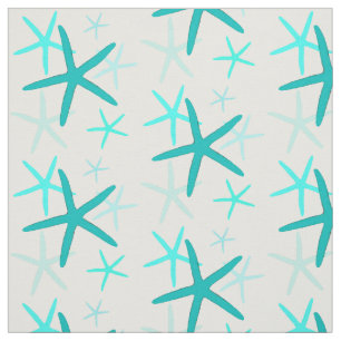 Tissu d'étoiles de mer de turquoise