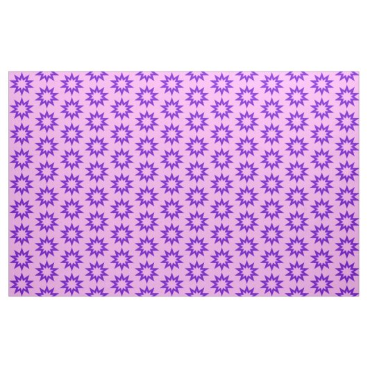 Tissu d'étoiles rose et violet (Yard)